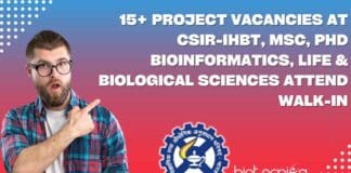 Project Vacancies at CSIR-IHBT