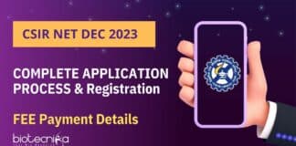 CSIR NET Dec 2023 Application Form Details