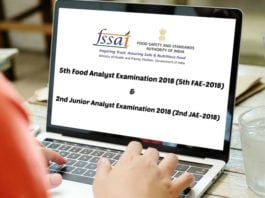 FSSAI Food Analyst Examination 2018