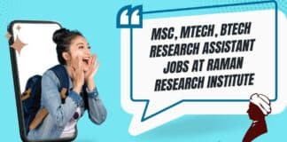 Raman Research Institute MTech