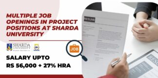 Sharda University Biotech Job