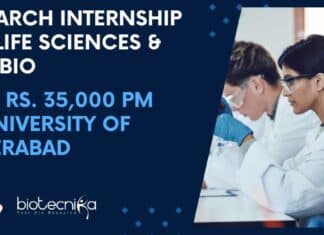 Research Internship For Life
