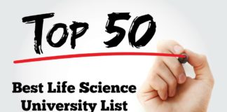 Top 50 Best Life Science Universities In The World