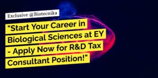 EY Biological Sciences Recruitment - Apply Online Now!