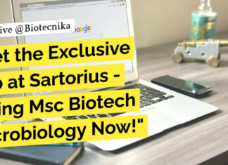 "Get the Exclusive Job at Sartorius - Hiring Msc Biotech Microbiology Now!"