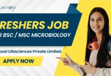 Latest Freshers Microbiology Job