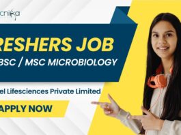 Latest Freshers Microbiology Job