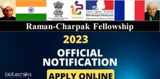 Raman – Charpak Fellowship 2023
