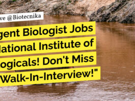 "Urgent Biologist Jobs at National Institute of Biologicals! Don't Miss the Walk-In-Interview!"