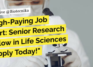 "High-Paying Job Alert: Senior Research Fellow in Life Sciences - Apply Today!"
