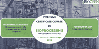 BIOZEEN Certification Course 2022 With Placement Assistance