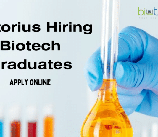 Sartorius Hiring Biotech Candidates- Apply Online